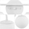 Jonathan Y Louis Parisian Globe 15" 2-Light Metal/Frosted Glass Modern Contemporary LED Vanity Light, White JYL3535D - alternate 7