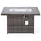 Leisuremod Mace Wicker Patio Modern Propane Fire Pit Table, Grey CFW44G-GR - alternate 10