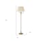 Homeroots 60" Bronze Four Light Traditional Shaped Floor Lamp With Beige Square Shade 526333 - alternate 5