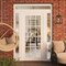 Vdomdoors Front Exterior Prehung Metal-Plastic Door Clear Glass / MANUX 8355 White Silk / Office Commercial a MANUX8355EXD-WS-W14+36+14xH80+16-LH-I - alternate 4