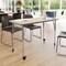 Flash Furniture Commercial Adjustable Height Rectangular Activity Table - Locking Casters-LT NAT XU-A2448-REC-LTNAT-T-A-CAS-GG - alternate 8