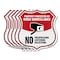 Signmission Video Surveillance Shield Sign Property, 12 inch X 12 inch, Aluminum Metal Sign, 5PK SHI-A-5Pack-12-472 - alternate 1