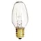 Satco 4W C7 Incandescent, Clear, 3000 Avg. Hrs, 16 Lu, Candelabra base, 120V, 2-Card S3797 - alternate 1
