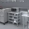 Amgood 24in D x 36in L Stainless Steel Table, Three Undershelves AMG WT-2436-3SH-Z - alternate 8