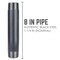 Ace Trading - Nipple 1-1/4 in. MIP each X 1-1/4 in. D MIP Black Steel 8 in. L Nipple 302U114X8 - alternate 7