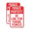 Signmission Private Property - No Long-Term Parking Permitted, 18'' X 24'' 2 Signs, Heavy Gauge Aluminum, 2PK A-1824-2PACK-23253 - alternate 1