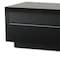 Homeroots 59in Black Glass And Wood Enclosed Storage TV Stand 473285 - alternate 6