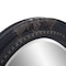 Homeroots 33" Black Ornate Oval Wood Framed Accent Mirror 384183 - alternate 9