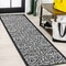 Jonathan Y Madrid Vintage Filigree Textured Weave Light Gray/Black 2 ft. x 10 ft. Indoor/Outdoor Runner Rug SMB107E-210 - alternate 1