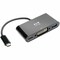 Tripp Lite USB C TO DVI EXTERNAL VIDEO ADAPTER WITH USB-A HUB AND USB-C PD CHARGING PORTS,  U444-06N-DUB-C - alternate 1