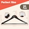 Lifemaster Wooden Clothes Hangers, Non-Slip, Space-Saving, 360 Deg Swivel Hook, Holds 10lbs, 20PK CMPWH20VT - alternate 13