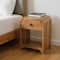 Homeroots 16" Beige Solid Wood One Drawer Nightstand 651507 - alternate 17
