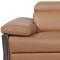 Homeroots 90in Chestnut and Black Italian Leather Power Reclining Loveseat With Storage 720564 - alternate 9