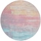 Homeroots 8' Salmon And Beige Round Abstract Washable Indoor Outdoor Area Rug 610963 - alternate 9