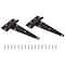 Prosource T-Hinge, Steel, Black, Fixed Pin, 180 deg Range of Motion, 120 Pair lb HTH-B08-C2PS - alternate 1