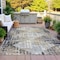 Homeroots 10' X 14' Black And Ivory Geometric Washable Indoor Outdoor Area Rug 631992 - alternate 4
