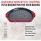 Bakkenmaster Pizza Tray, 2 Round Pans with Silicone Handles, Carbon Steel, Non-Stick, PFOA-Free, Bakken BAKPIZA22 - alternate 6