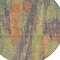 Homeroots 8' Orange And Teal Blue Round Abstract Washable Indoor Outdoor Area Rug 616162 - alternate 6