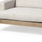 Homeroots 95" Beige Fabric Sofa With Black Legs 606784 - alternate 3