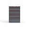 Strong Hold 4 drawer cabinet - (2x 8ft, 2x 9ft) - Red accents - E-Lock w/ Tracking S3044-PPTAS-0401DS - alternate 1
