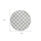 Homeroots 8' Gray And Silver Round Polka Dot Washable Indoor Outdoor Area Rug 595231 - alternate 5