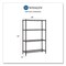 Whalen Four-Shelf Wire Shelving Unit, 36w x 14d x 54h, Black WS143654-4B - alternate 5