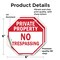 Signmission Private Property No Trespassing, 6 inch X 6 inch, Vinyl Decal, 2PK OC-D-2PACK-6-160 - alternate 4