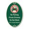 Signmission No Parking Private Driveway Do Not Block 24 H, 12 In X 18 In Architectural, Heavy Gauge Aluminum A-OV-G-1218-9948 - alternate 1