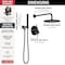 Delta Modern Monitor 14 Series Shower with Raincan & Hand Shower, 20.13 in, Matte Black T342702-BL - alternate 6