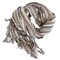 Homeroots 39" X 71" Gray Cotton Plain Weave Striped Turkish Towel Throw Blanket with Tassels 521287 - alternate 8