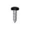 Auveco 8 x 1/2in Black Painted Square Drive Pan Head Tapping Screw, 100PK 25364 - alternate 1