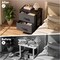 Simple Deluxe Nightstand 2 Drawers Dresser for Bedroom, 3-Tier Bedside Table with Fabric Bins, Night Stand Set 2,  3A88HKCABT2GRYX2 - alternate 7