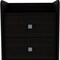 Homeroots 22" Black Wood Two Drawer Nightstand 543670 - alternate 8