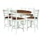 Whitewood Industries Rectangular Extension Dining Table W/ 6 Counter Height Stools, 36 in W, 30.1 in L, 48 in H, 5 K79-36RXT-27-S6172-6 - alternate 1