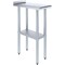 Amgood 24 in. x 12 in. Stainless Steel Work Table, Narrow Filler Table with 1.5 in. Backsplash for AMG WT-2412-BS-Z - alternate 1