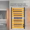 Anzzi Bali Series 10-Bar Wall Mounted Electric Bathroom Towel Warmer Rack in Brushed Nickel Finish TW-AZ075MB - alternate 10