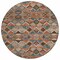 Homeroots 8' Brown Gray And Tan Round Geometric Washable Indoor Outdoor Area Rug 603235 - alternate 7