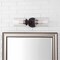 Jonathan Y Jules Edison 16.5" Cylinder 2-Light Iron/Seeded Glass Farmhouse Contemporary LED Wall Sconce, Oil Rub JYL7577B - alternate 11