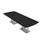 Skutchi Designs Arc Rectangle Meeting Room Table, 45 in W, 120 in L, Black HAR-AREC-48x120-DOU-U999ST19 - alternate 1