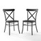 Crosley Camille 2-Piece Metal Dining Chair Set CF500620-MB - alternate 1