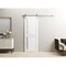 Sartodoors Sturdy Barn Door 42 x 80in, White Silk W/ Frosted Glass, SS 8FT Rail Hangers Heavy Set VEREGIO7288BD-S-WS-42 - alternate 1
