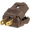 Leviton 15A 125V 2-Wire 2-Pole Hinged Cord Plug Brown 035-00101-2BP - alternate 3
