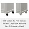 Crosley Cambridge Stainless Steel Top Portable Kitchen Island/Cart KF30022DWH - alternate 8