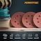 Powertec 5 in. 8 Hole Hook and Loop Sanding Discs, 40 Grit, 25PK 45004N - alternate 5
