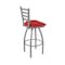 Holland Bar Stool Co 410 Jackie Stainless Steel 36in Swivel Bar Stool with Canter Red Seat 41036SS011 - alternate 7