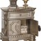 Homeroots 29" Champagne One Drawer Solid Wood Mirrored Nightstand 347126 - alternate 3