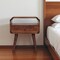 Homeroots 22" Chestnut Solid Wood Oval One Drawer Nightstand 651575 - alternate 15
