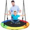 Serenelife Saucer Swing with Tree Hang Kit, 40 in Outdoor Tree Swing, 2 Adjustable Hanging Rope Straps and SLSWNG100RB - alternate 1