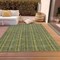 Homeroots 5' X 8' Olive Green And Lime Green Striped Washable Indoor Outdoor Area Rug 615062 - alternate 7