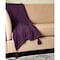 Homeroots 50" X 60" Purple Woven Cotton Throw Blanket with Tassels 516502 - alternate 7